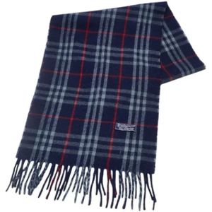 Burberry Vintage, Dames, Pre-owned, Blauw, Maat: ONE Size Wol,