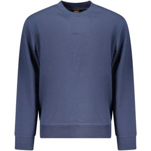 Hugo, Heren, Sweatshirts & Hoodies, Blauw, Maat: M Katoen,