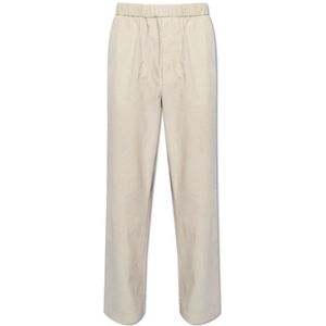 Moncler, Heren, Broeken, Grijs, Maat: M Corduroy,