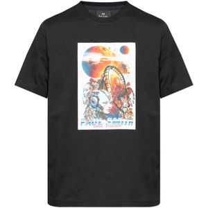 PS By Paul Smith, Heren, Tops, Zwart, Maat: L Katoen,