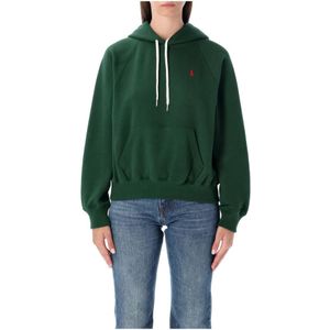 Polo Ralph Lauren, Dames, Sweatshirts & Hoodies, Groen, Maat: S Katoen,