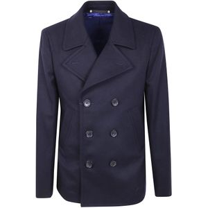 Paul Smith, Heren, Mantels, Blauw, Maat: M Wol,