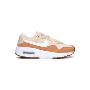 Nike Beige Oranje Lage Top Air Max SC Dames Sneakers , Beige , Dames , Maat: 38 1/2 EU