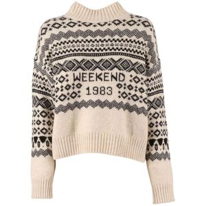 Weekend Max Mara, Dames, Truien, Beige, Maat: M