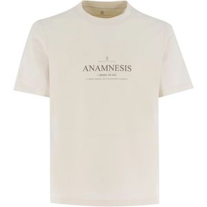 Brunello Cucinelli, Heren, Tops, Wit, Maat: S Katoen,