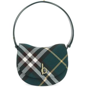 Burberry Rocking Horse Wol Blend Tas , Green , Dames , Maat: ONE Size