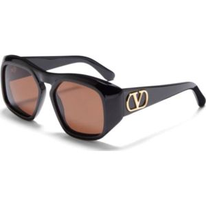 Valentino - Zonnebril - Zwart - Inclusief Oorspronkelijke Etui