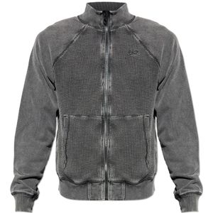 Diesel, Heren, Sweatshirts & Hoodies, Grijs, Maat: 3XL Katoen,