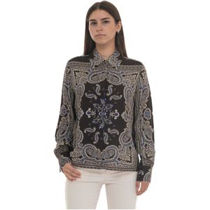 Liu Jo, Dames, Blouses & Shirts, Veelkleurig, Maat: S Viscose,