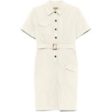 Shirtjurk - Beige - Met Ceintuur - Katoen