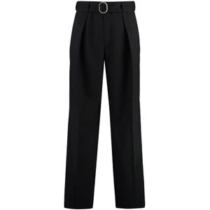 Jil Sander, Heren, Broeken, Zwart, Maat: L Wol,