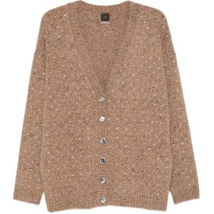Pinko, Dames, Truien, Beige, Maat: M Wol,