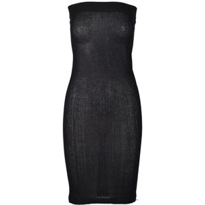 Wild Cashmere, Dames, Jurken, Zwart, Maat: M Zijde,