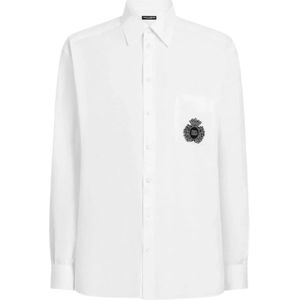 Dolce & Gabbana, Heren, Overhemden, Wit, Maat: M