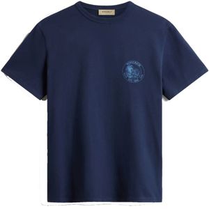 Woolrich, Heren, Tops, Blauw, Maat: XL Katoen,