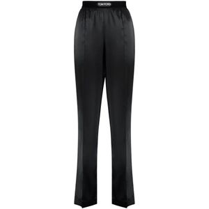 Tom Ford, Dames, Broeken, Zwart, Maat: M Zijde,