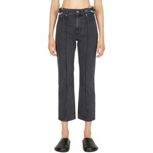 JW Anderson, Dames, Jeans, Grijs, Maat: M Katoen,