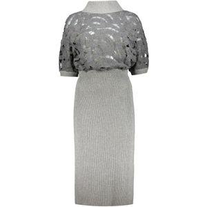 Fabiana Filippi, Dames, Jurken, Grijs, Maat: XS Zijde,