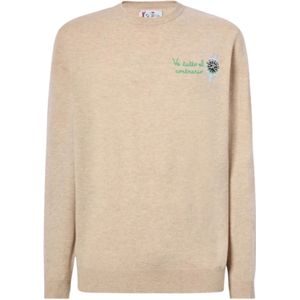 MC2 Saint Barth, Heren, Truien, Beige, Maat: S