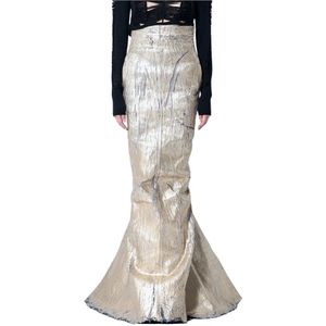 Rick Owens, Dames, Rokken, Geel, Maat: XS Denim,