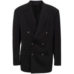 Tom Ford, Heren, Jassen, Zwart, Maat: L Viscose,