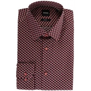 Hugo, Heren, Overhemden, Rood, Maat: L
