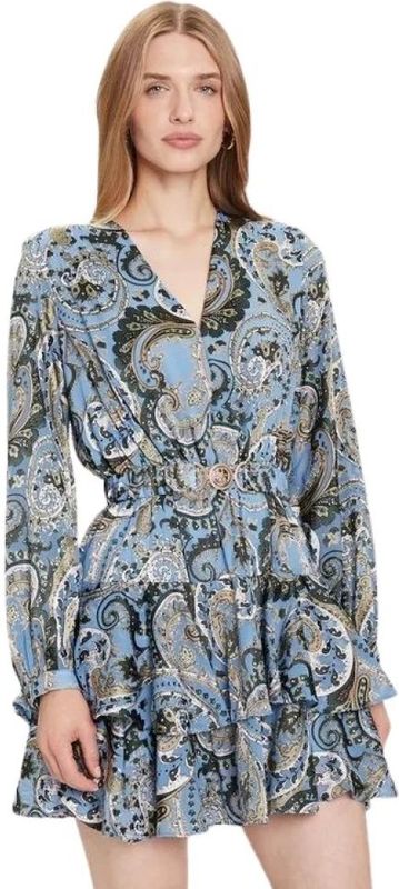 Guess - Clarisse - Damesjurk - Bruin multi - Mini Jurk