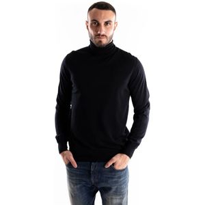 Paolo Pecora, Heren, Truien, Blauw, Maat: M Wol,