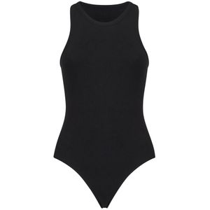 Alaïa, Dames, Tops, Zwart, Maat: S Jersey,