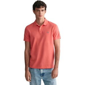 Gant, Heren, Tops, Roze, Maat: S Katoen,