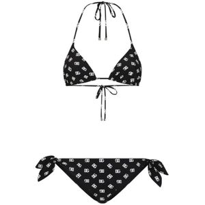 Dolce & Gabbana, Dames, Badkleding, Zwart, Maat: L