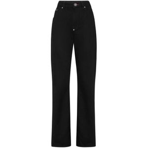 Philipp Plein, Dames, Jeans, Zwart, Maat: W26 Denim,