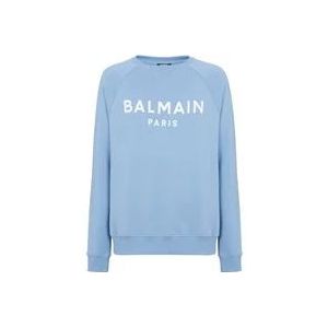 Balmain Paris sweatshirt , Blue , Heren , Maat: 2XL