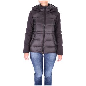 Woolrich, Dames, Jassen, Zwart, Maat: L Wol,