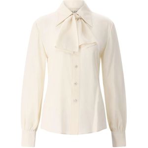 Valentino, Dames, Blouses & Shirts, Wit, Maat: XS Zijde,