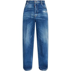 Dsquared2, Heren, Jeans, Blauw, Maat: S Denim,
