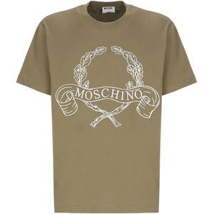 Moschino, Heren, Tops, Groen, Maat: L Katoen,