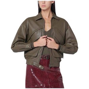 Salvatore Santoro, Dames, Jassen, Groen, Maat: S Leer,