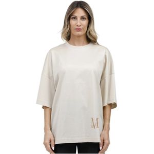 Max Mara, Dames, Tops, Beige, Maat: M Katoen,