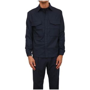 Antony Morato, Heren, Overhemden, Blauw, Maat: S Viscose,