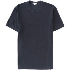 James Perse, Heren, Tops, Blauw, Maat: XS Katoen,