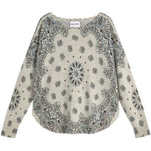 Kujten, Dames, Truien, Veelkleurig, Maat: L Tweed,