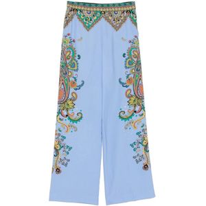 Etro, Dames, Broeken, Veelkleurig, Maat: XS Zijde,