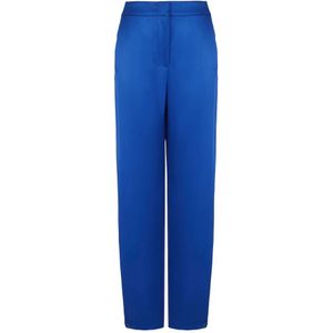 Giorgio Armani, Dames, Broeken, Blauw, Maat: M Zijde,