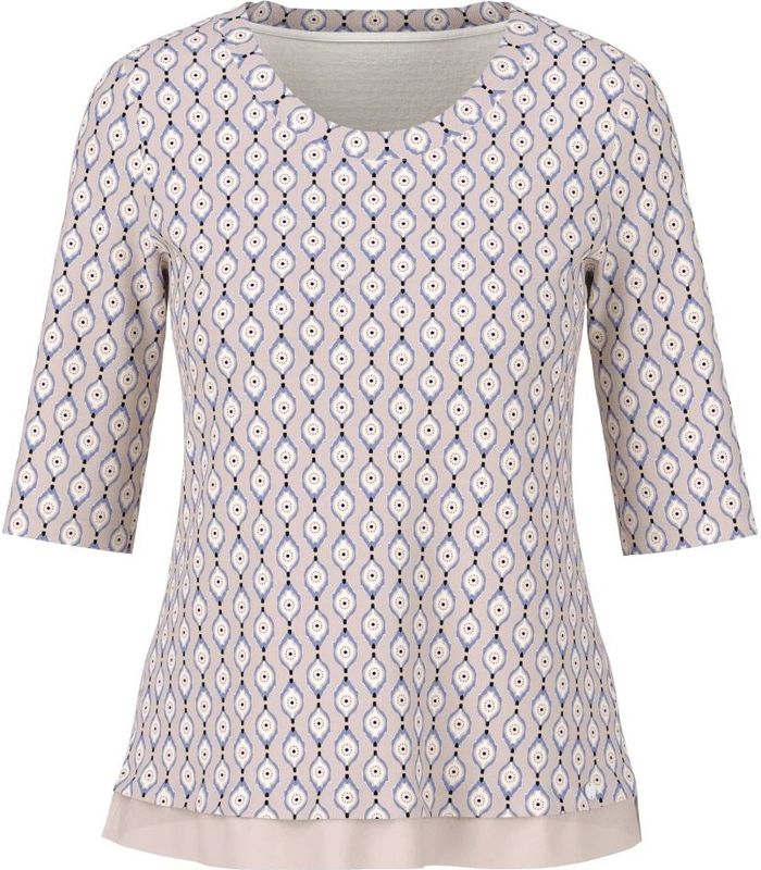 T-shirt met 1/2-mouwen