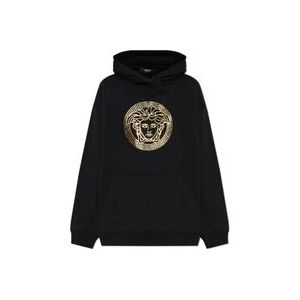 Versace Oversized hoodie , Black , Dames , Maat: 3XS
