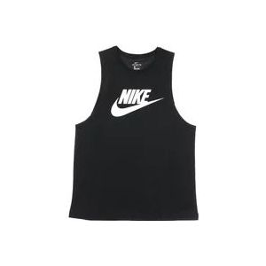 Nike Futura Dames Tanktop Zwart/Wit , Black , Dames , Maat: XS