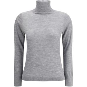 Allude, Dames, Truien, Grijs, Maat: M Kasjmier,