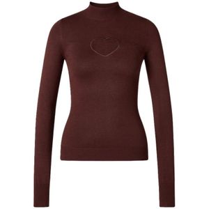 Cloeys, Dames, Truien, Bruin, Maat: M Viscose,