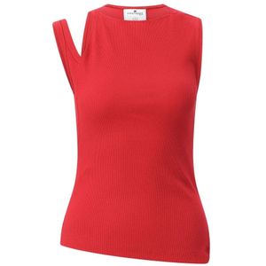Courrèges, Dames, Tops, Rood, Maat: S